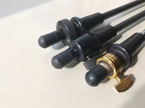 1 PC Double Bass End Pin Ebony End Pin or Carbon Fiber Bass End Pin 3/4 to 4/4
