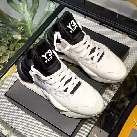 Y3KAIWA Men's Breathable Sports Shoes Mint Green Old Dad Black Samurai High Street Trendy Shoes Non-