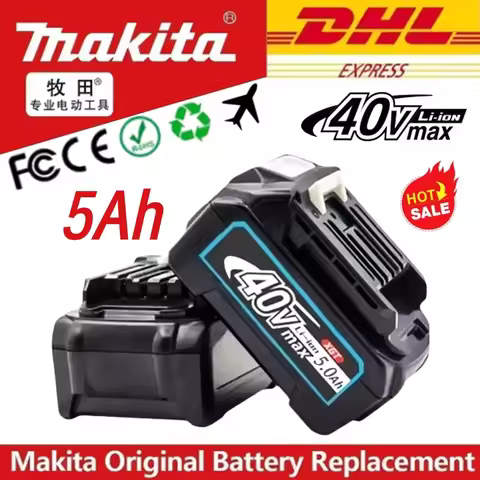 Makita 40V MAX XGT Lithium Ion Battery 5.0AH/5000mAh Original Battery BL4020 BL4025 BL4040 BL4050 BL