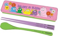 Ken Onishi Bahapa BPK-1200 Barbapapa Chopsticks & Spoon Set, Colors in Bloom Chopsticks 7.7 inches (
