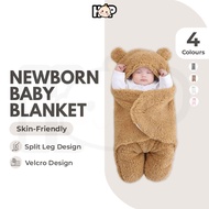 Newborn Baby Hooded Blanket Baby Swaddle Wrap Bedung Baby Newborn Kain Bedung Baby Newborn Muslin Sw
