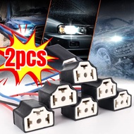 Three Hole H4 Bulb Socket - Durable Ceramic Bracket - H4 Headlight Connector Part - Car Headlamp Bul