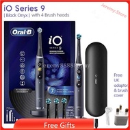 Oral-B Original io Series 9 Adult Small Round Head Electric Toothbrush 3D Tracking Ultimate Cleaning/7 Intelligent Mode/Magnetic Charging Box O9plus Cloud Sensing Brush Micro