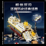 Small building blocks Building block assembly toys Titan cruise ship model series Desk decoration