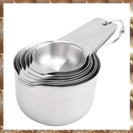 (TIPM) Measuring Cups Set of 7 with 1/8 Cup Coffee Scoop,Stainless Steel Metal Measuring Cup, 7 Piec