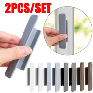 Polocat 2pcs Self-adhesive Door Wardrobe Handle Window Cabinet Drawer Handles Organizer Paste Open Sliding Door Knob Auxiliary Device