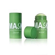 Holzsammlung Pack of 2 Green Tea Mask, Green Mask Stick, Green Tea Purifying Clay Green Mask, Moisturises Oil Control, Deep Cleansing Smearing Clay Mask, Deep Clean Pore, Moisturising Nourishing Skin