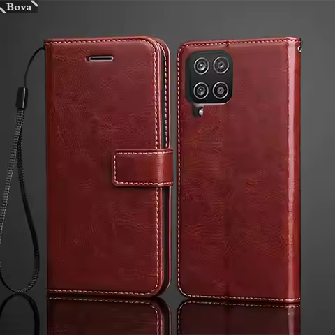Card Holder Cover Case for Samsung Galaxy M33 Pu Leather Flip Cover M33 Retro Wallet Phone Fitted Ca