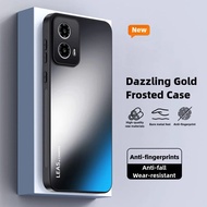 Case for Motorola Moto G35 5G G 35 Frosted Dazzling Gold Silicone Protection Hard Shockproof Phone C