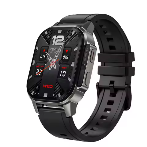 DM62 2.13inch Smart Watch NFC Password 1000mAh AMOLED Display IP67 Square Android OS 4G Sim Card Sup