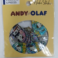 Marslako - Peanuts 史努比 Snoopy Andy & Olaf 雷射貼紙組[平行進口]