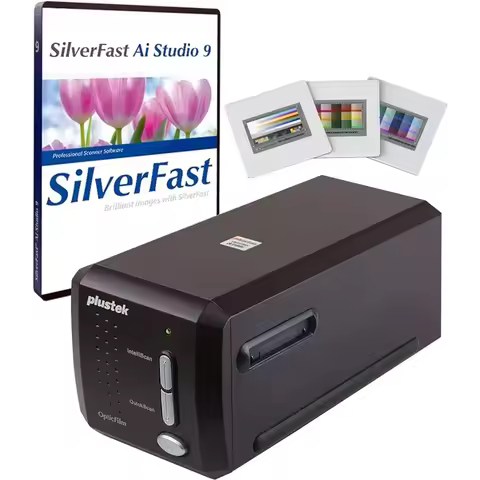 Best Selling.Plustek OpticFilm 8300i Ai Film Scanner -Converts 35mm Film & Slide into Digital, Bundl