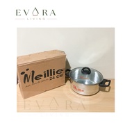 24 stainless steel pan multi-purpose pan/ double handle dutch oven pan