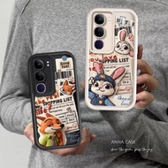 Casing Couple Phone For VIVO Y19S Y04 4G Y21D Y29S Cute Cartoon Silicone Judy Nick Shockproof Cover 
