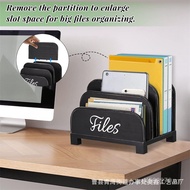 Desk Solid Wooden Wooden Desktop Storage Rack Learning Separation File Rack Shelf Tablet Information