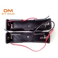 DIYMORE Plastic 18650 Battery Box Case Holder With Wire Cables For 18650 Batteries 3.7V
