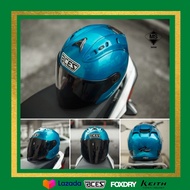 ( Dark Cyan Y15 ) V2 Aces Premium R2 Motorcycle Helmet / Topi Keledar Motor / Helmet Murah