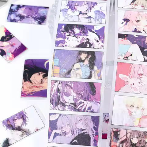 5x200cm Anime Character Themed Adhesive Tape, Popular Anime Images & Strong Stickiness, Ideal for DI