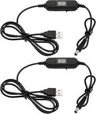 EMSea USB Power Cable Adjustable 5V to 1.5V 3V 4.5V 6V 7.5V 9V 12V 5.5x2.1mm USB Cable Power Cable C