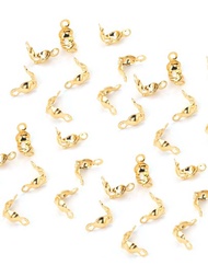 50 件不銹鋼珠包裹扣和連接器適用於 Diy 項鍊手鍊珠寶製作