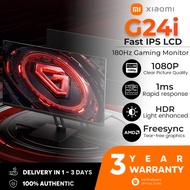 【3 YEAR WARRANTY】Xiaomi Mi 2024 G24i Gaming Monitor | 1080P Full HD | Fast IPS LCD | 180Hz high refr