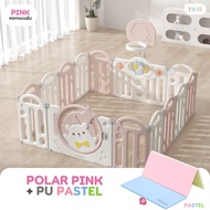 [ ส่งทุกวัน ] Ozone คอกกั้นเด็กพับได้รุ่น POLAR BEAR คอกกั้นเกาหลี มีของเล่น แป้นบาสลูกบาส รุ่น โพลา