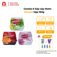 Combo 6 hộp sáp thơm mùi nhẹ nhàng không gây đau đầu khi sử dụng Dimark hộp 180g