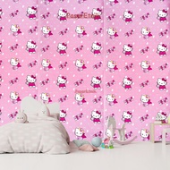 WWallpaper Dinding Motif Karakter Kartun Anak Untuk Dekorasi Kamar Tidur Stiker PVC Kayu Pelapis Mej