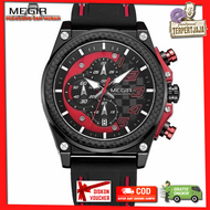 PROMO COD FREE ONGKIR | Jam Tangan Pria Megir Original M2051 Chrono Crono Krono Dan Tanggal Aktif Te