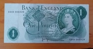 英國 1970年 1 英鎊紙幣
