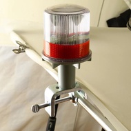 Solar Powered Marine LED Beacon Light Navigation Signal Sailing Warning Light, Flashing Signals Indi