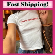 GOD'S FAVORITE Women's Crop Top l y2kbaby BabyTee