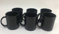 BLACK OPAL 6PCS MUG SET/6PCS MUG HITAM