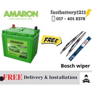 AMARON MF Car Battery 55D23L - + Installation