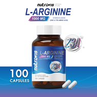 [100 แคปซูล] Nutrovis L-Arginine 1000 mg Z3A นูโทรวิส แอล-อาร์จินีน 1000 มก. ซีทรีเอ
