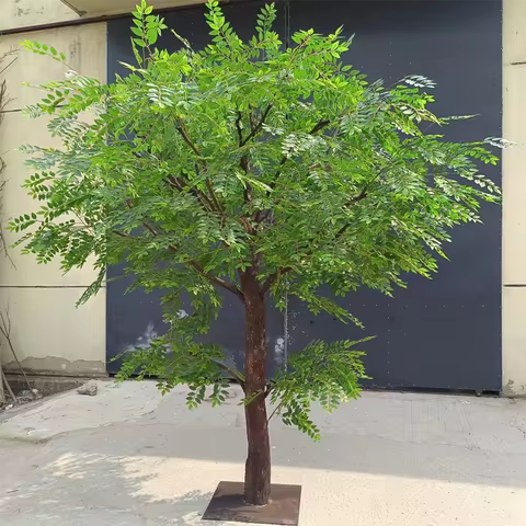 Artificial Elm Tree Green Plants Hotel Mall Courtyard Olive Tree Large Fake Tree Floor Decoration
