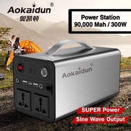 🔥🔥🔥 [Aokaidun]OriginalOutdoor Power Station 220v/90000mah/300w large capacity battery/self-driving t