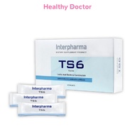 Interpharma TS6 Probiotic ทีเอสหกโปรไบโอติก สร้างสมดุลทางเดินอาหาร ลำไส้แปรปรวน 1 กล่อง 45 ซอง