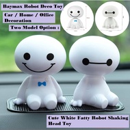 Car Decoration Dashboard Mini Cute Toy Shaking Head Robot Baymax Doll Ornament Pendant Cartoon Emoji
