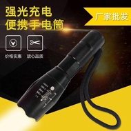lampu suluh lampu suluh led Strong Light Flashlight Zoom A100 Zoom Strong Light Flashlight Mini Port