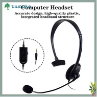 TAMAKO Headworn Unilateral Earphones ABS Computer Laptop  Headphones Mic