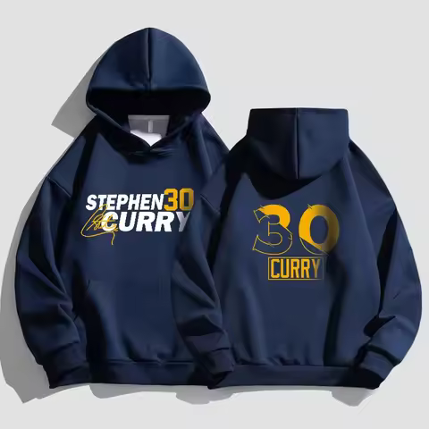 Men's Stephen Curry 30 Graphic Pullover Hoodie, Basketball Star Print Casual Hooded Sweatshirt for F