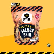 IRVINS หนังปลาแซลมอนทอดกรอบไข่เค็ม (Salted Egg Salmon Fish Skin) ขนาด 210 g x 3 pcs