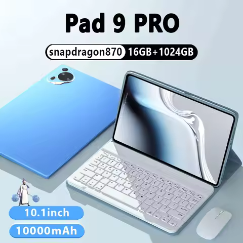 Original Pad 9 Pro tablet 10.1 inch Android 13 Snapdragon870 10 Core 16GB+1024GB 10000mah 5G Dual SI
