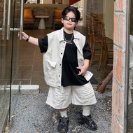 (WIDE PHOM) Ripped Knee KAKI PANTS WITH LINING FOR BOYS AND GIRLS FALLED IN 2 BASIC COLORS SIZE 18-5