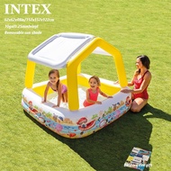 INTEX Sun Shade(Removable) Pool*Inflatable Swim Pool*62x62x48in/157x157x122cm*Pump to choose