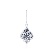 Ake Ake Spade 21 Earring - ต่างหูห่วงเงินแท้ 925 ลายไพ่โพธิ์ดำ  *จำหน่ายเป็นชิ้น/ข้าง