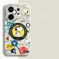 Snoopy For iPhone 17Promax Case 16Pro 13 Shockproof White TPU Phone Cover For iPhone 17 16 15Promax 