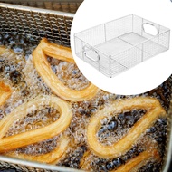 [tenlzsp0bc] Stainless Steel Fry Basket Display Basket Cooking Buffet Server Storage Bins Bread Fry 
