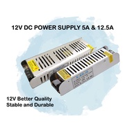 DC 12V POWER SUPPLY 12V VOLT 5A 12.5A